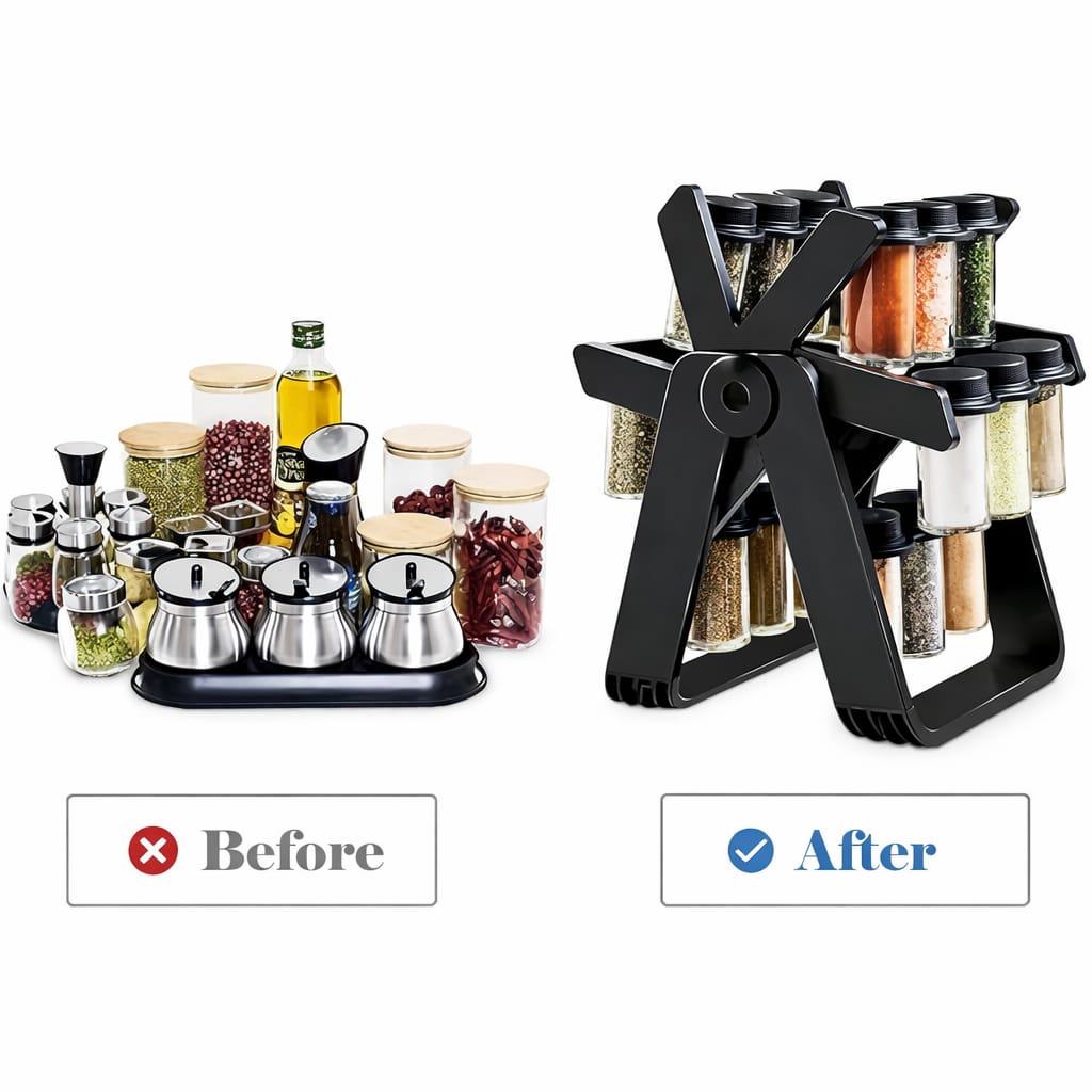 18 Jar Rotating Spice Rack
