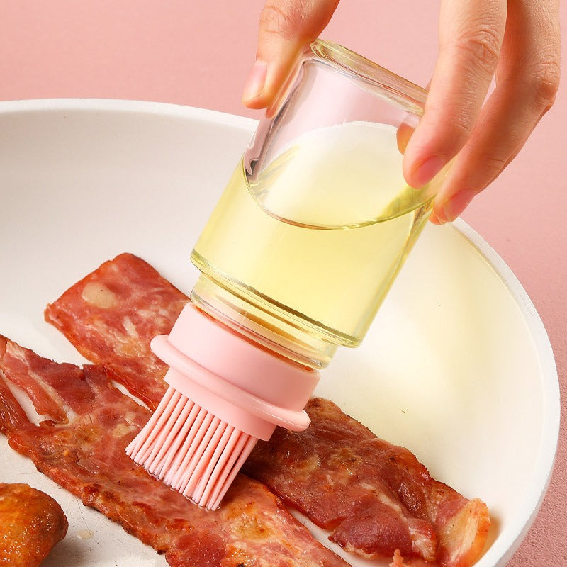 Portable Oil Bottle with Silicone Brush
