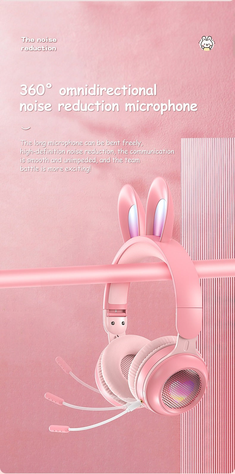 Rabbit Ear Wireless Headphones