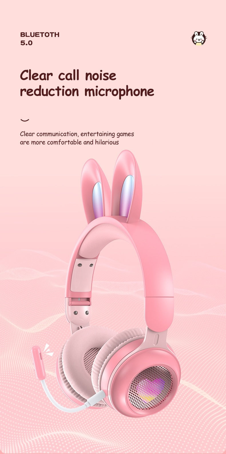 Rabbit Ear Wireless Headphones