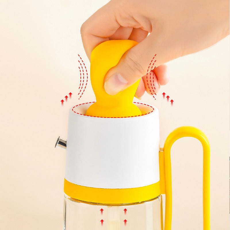 2 In 1  Oil Dispenser With Silicon Brush