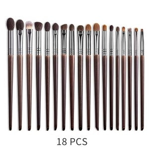Natural Makeup Brushes Set