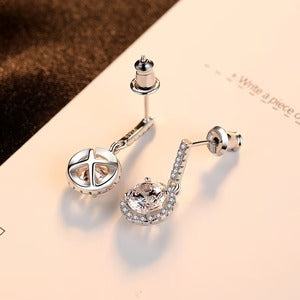 Diamond-Inlaid Fashion Earrings (Premium Quality)