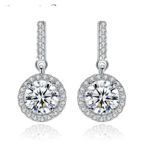 Diamond-Inlaid Fashion Earrings (Premium Quality)